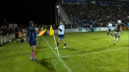 Chabal met Marc Giraud K.O en lui mettant un pain de l'espace