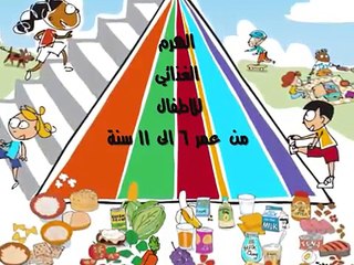 الهرم الغذائي للأطفال من عمر 6 إلى 11 سنة
