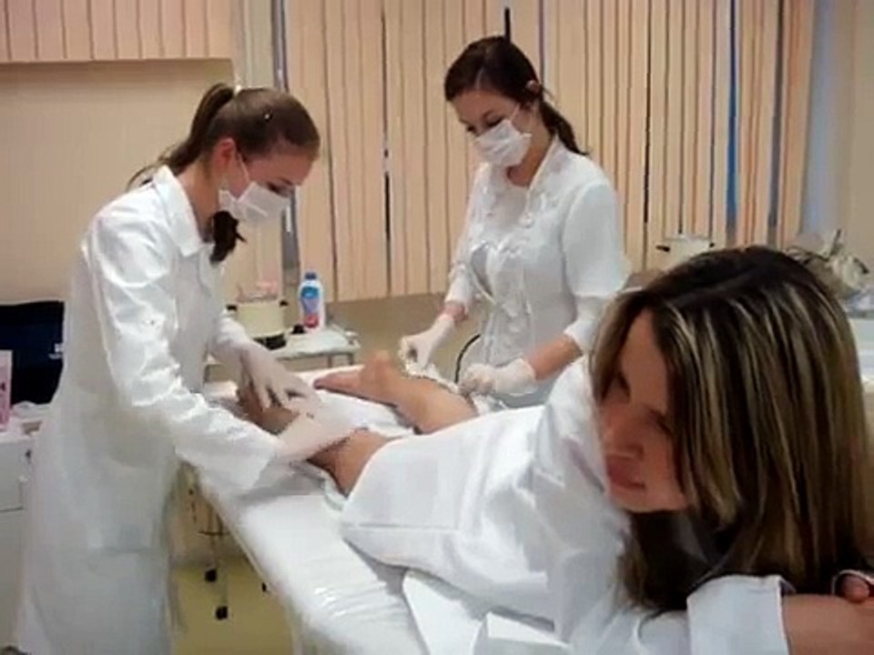 Aula prática de depilação