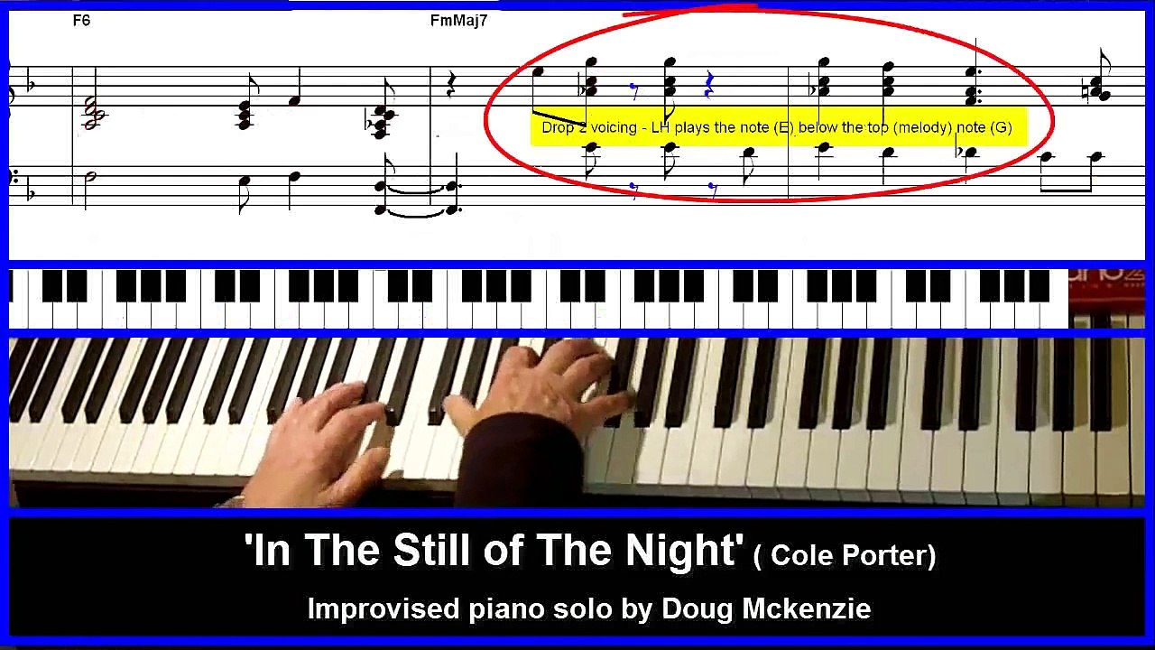 'In The Still Of The Night' (Cole Porter) Jazz piano tutorial