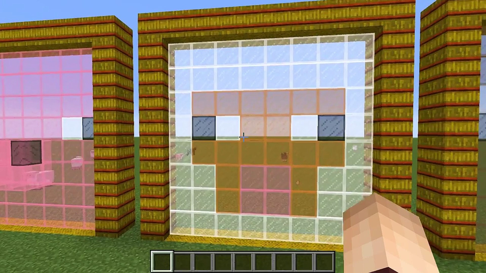 Minecraft Building Designs 2 Stained Glass Animal Faces Video Dailymotion