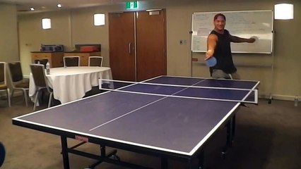 Kiwis table tennis  Jared WaereaHargreaves vs Shaun KennyDowall
