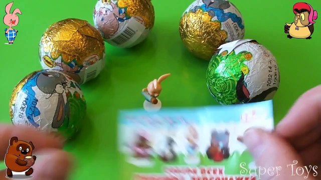 Шоколадные яйца (Винни-Пух)-Kinder Surprise. Chocolate eggs(Winnie the Pooh)- Kider Supris
