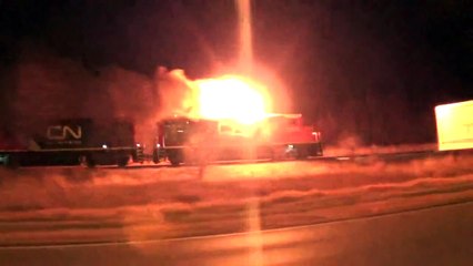 CN Train Blows Turbo in University Park