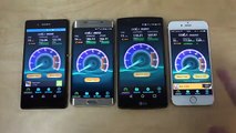 Sony Xperia Z3  vs. Samsung Galaxy S6 Edge vs. LG G4 vs. iPhone 6 - Internet Speed Test! (