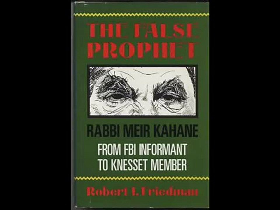 Kahane, Cointelpro, And US Intelligence