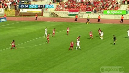 Koltai Tamás gólja a DVTKGyőri ETO mérkőzésen