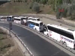 Otogarda dönüş yoğunluğu