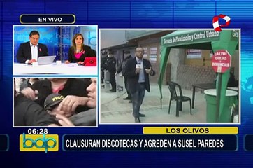 Clausuran discotecas en Los Olivos: Susel Paredes fue agredida durante operativo