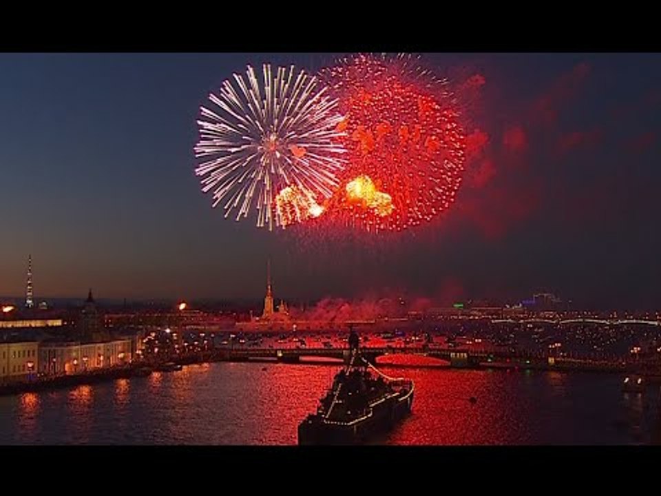 Fireworks display in Russian cities crowns #Victory70 celebrations