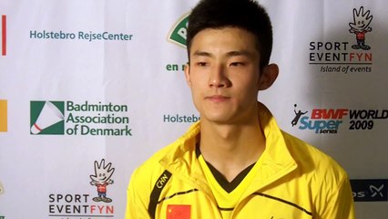 对谌龙的现场采访 Chen Long Interview after beating Tago