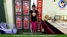1 cm Height increase in 10 Minutes by Nadipathy treatment