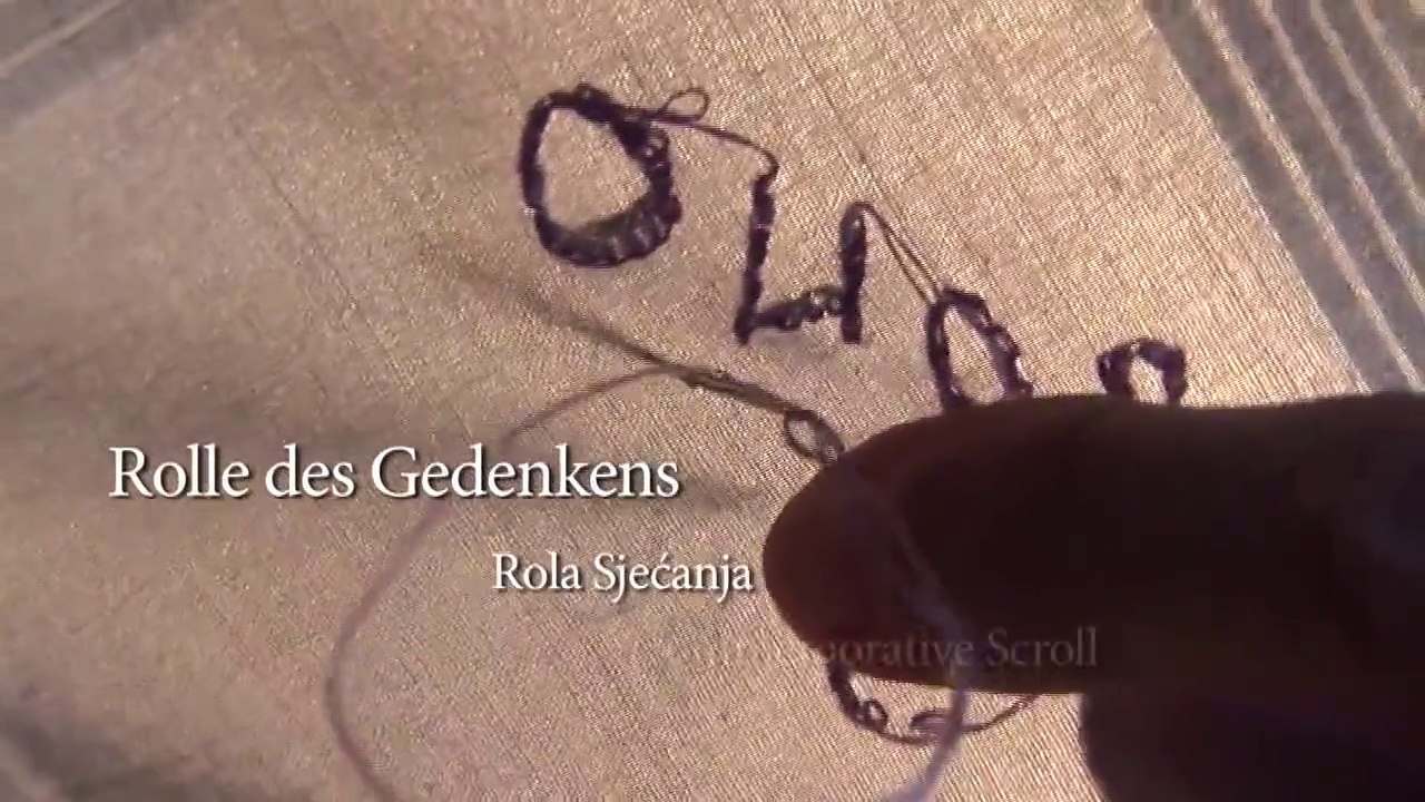 Rolle Des Gedenkens  Rola Sjećanja  Commemorative Scroll