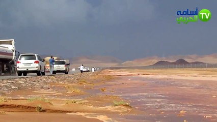 برديات كثيفه وأمطار غزيرة تزيد الحناكيه جمالا