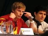 Bradley James and Colin Morgan Favorite Merlin Moments at SDCC