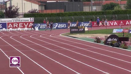 Finale 200 m Juniors Filles