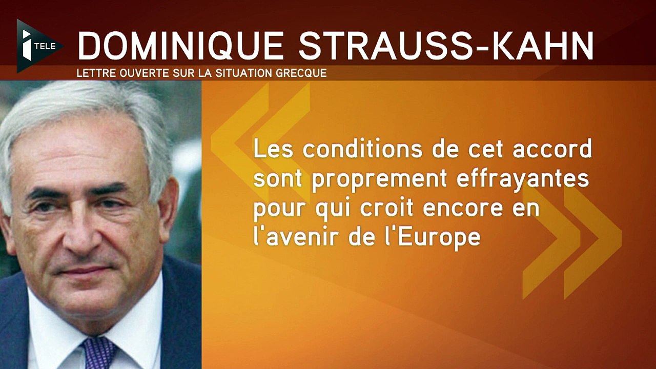 "A mes amis allemands" : Quand DSK défend la Grèce