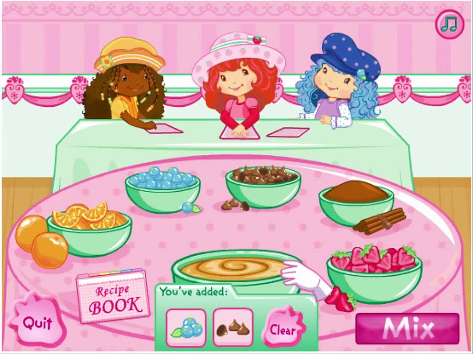 Strawberry Shortcake Cartoon Animation Berrylicious Bake Off Cooking Game Play Walkthrough