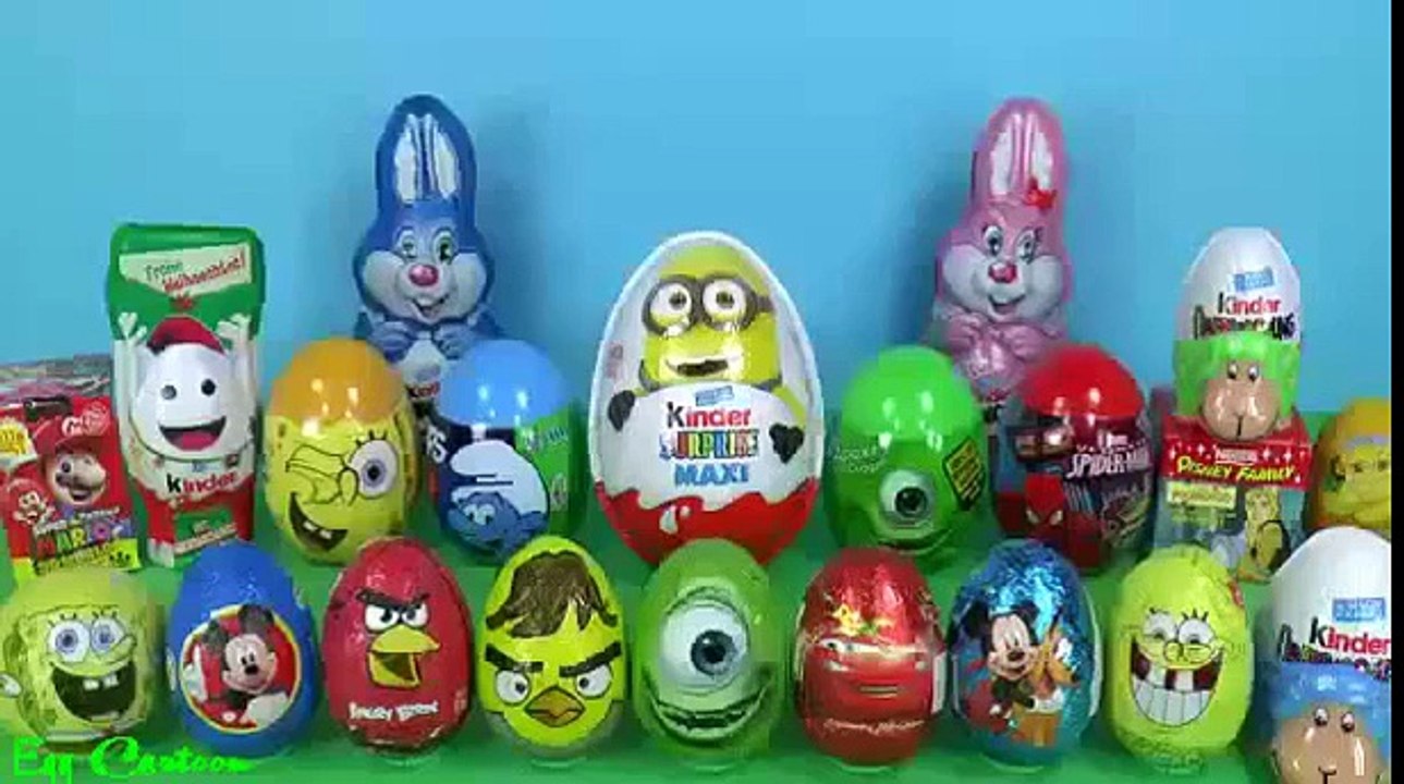 80 Surprise eggs, Маша и Медведь Kinder Surprise Mickey Mouse Disney Pixar Cars 2