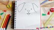 How to draw a Cute Puppy Love Heart Easy step by step drawing lessons for kids