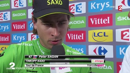 VIDEO - Peter Sagan : "Ça n'a pas marché comme je voulais"