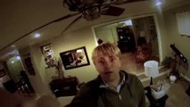 A GoPro Mounted to a Ceiling Fan