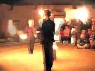 Fire Dancing by Electric Blue Monkey