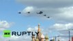 Video: Fighter jets, helicopters fly over Moscow for Victory Day rehearsal