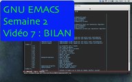 GNU Emacs Semaine 2 Vidéo 7/7