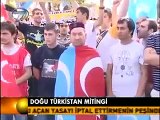 UYGHURS Protest against China 中国  2009 Istanbul Turkish TV