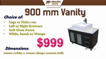 Granida Vanity Units-White 2 Pac, Beech and Wenge Single and Double Vanities