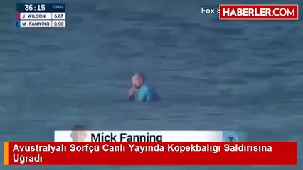 Avustralyalı Sörfçü Canlı Yayında Köpekbalığı Saldırısına Uğradı