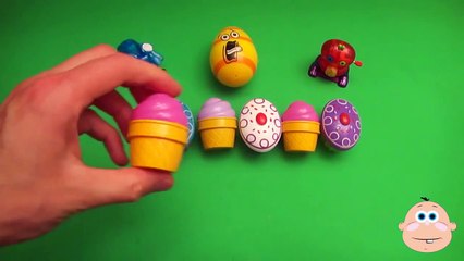 Kinder Surprise Egg Learn-A-Word! Spelling Food Lesson O (Teaching Letters Opening Eggs & Toys)