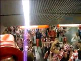Hrvatski navijaci u podzemnoj wien EURO 2008