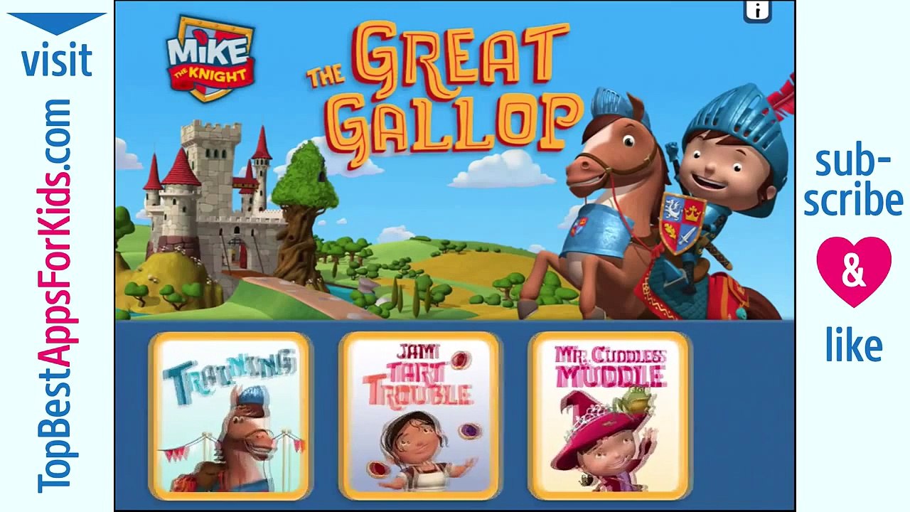 First Ever Mike the Knight App! The Great Gallop!