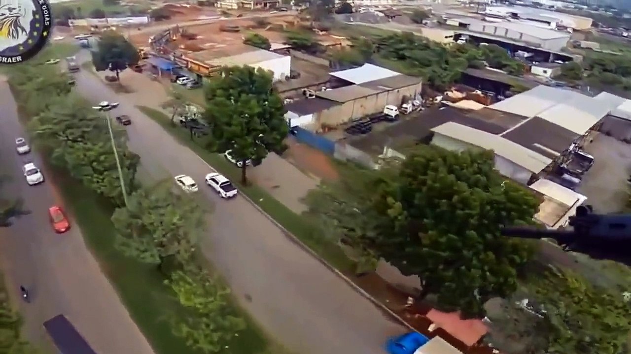 Brazilian Helicopter Police Chase