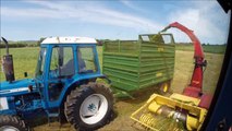 Scottish County Tractor Club, forage harvester in action