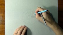 Drawing time lapse 2 euro coin hyperrealistic art