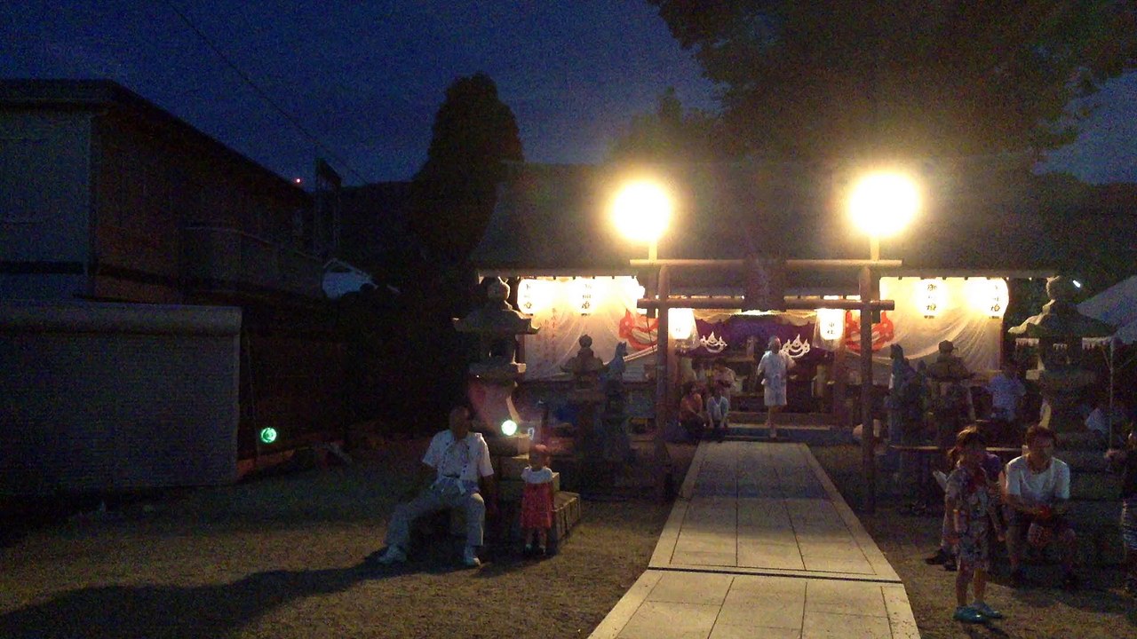 八尾市柏村地区 柏村稲荷神社夏祭り （２０１５年７月１９日） Kashiwamura Inari Shrine Summer Festival (July 19, 2015)  in Yao city of Osaka, Japan