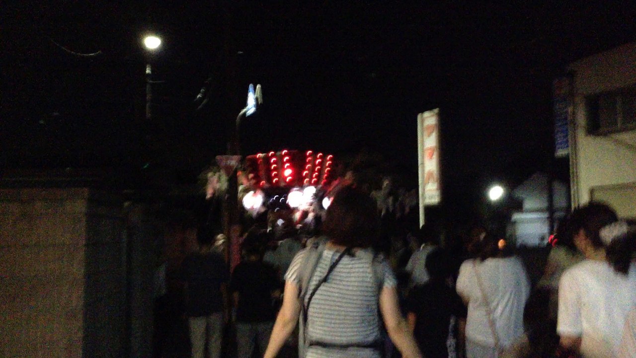 八尾市柏村地区 柏村稲荷神社夏祭り （２０１５年７月１９日） Kashiwamura Inari Shrine Summer Festival (July 19, 2015)  in Yao city of Osaka, Japan