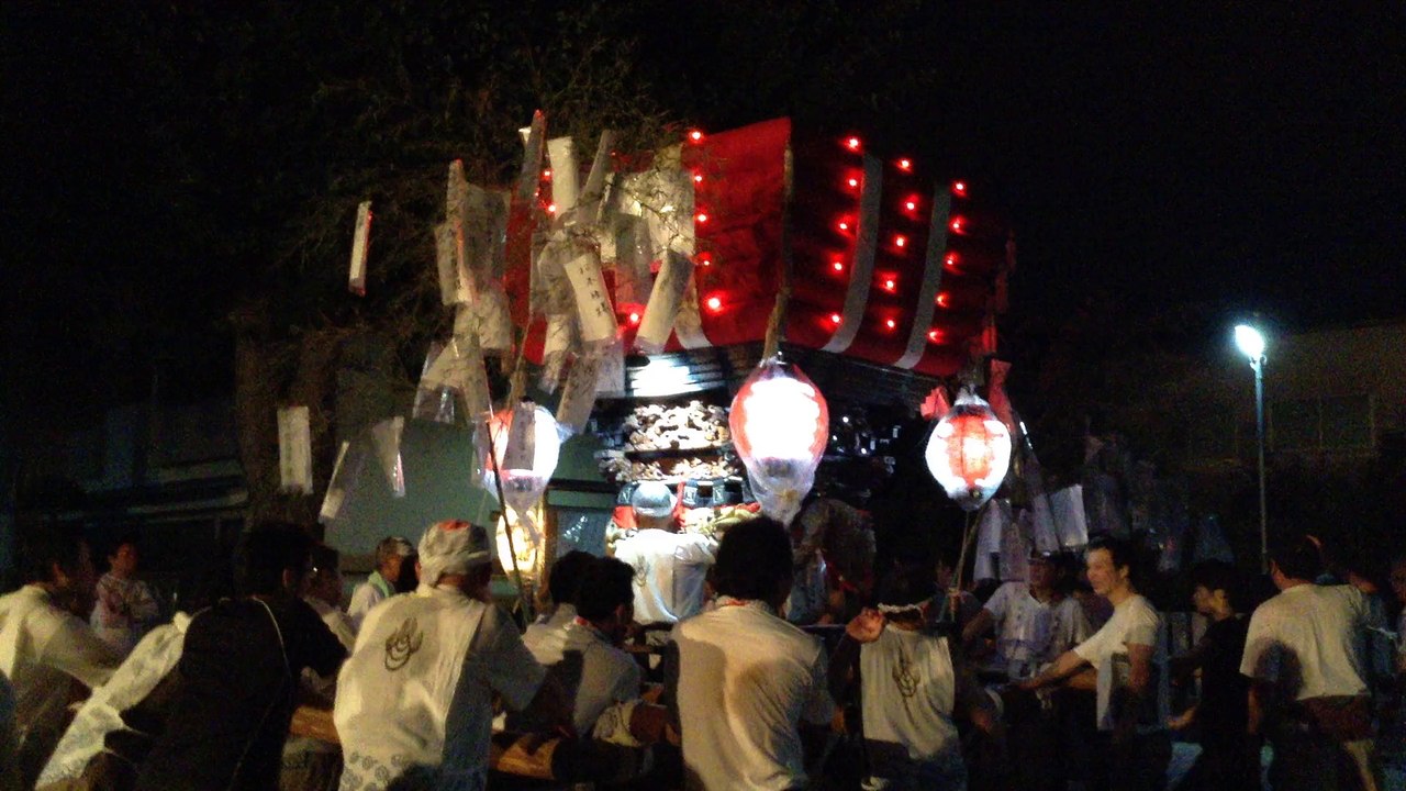 八尾市柏村地区 柏村稲荷神社夏祭り （２０１５年７月１９日） Kashiwamura Inari Shrine Summer Festival (July 19, 2015)  in Yao city of Osaka, Japan