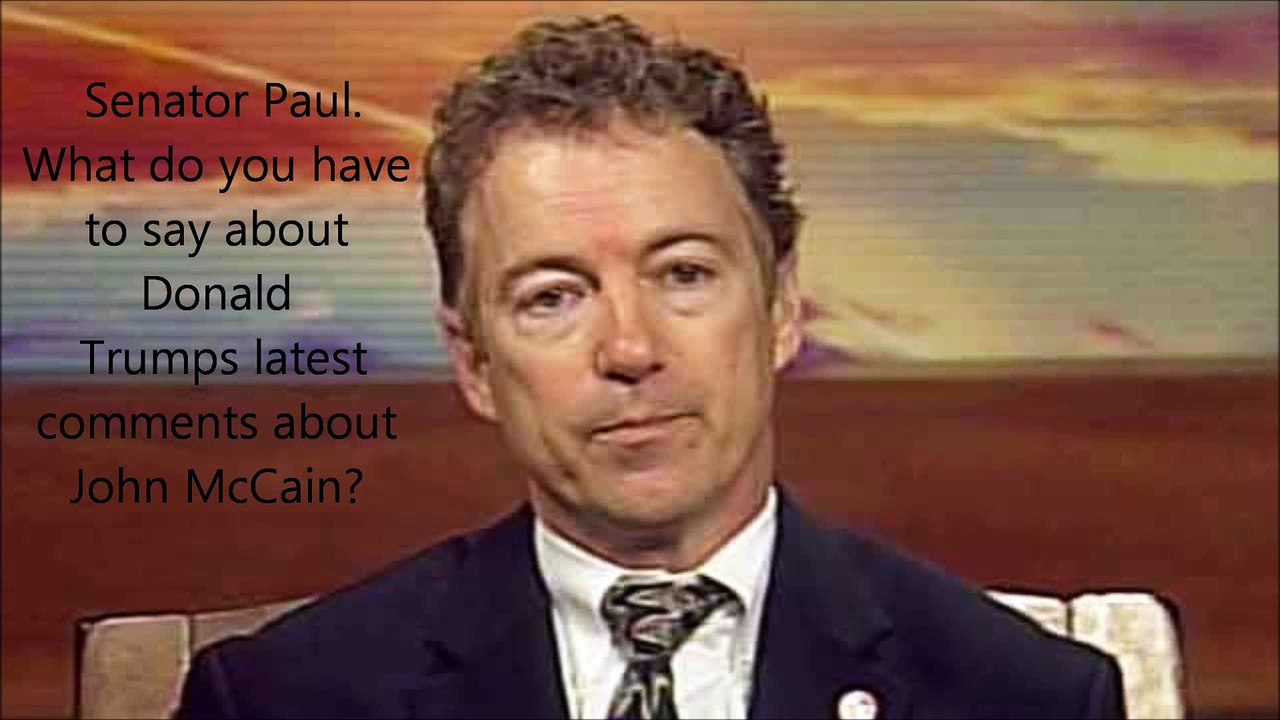 Rand Paul comments on Trump, McCain food fight.