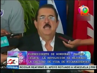 Reconoce expresidente Zelaya a Nicaragua como país a seguir