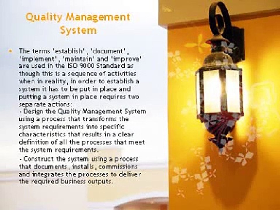 ISO 9000 Standards Quality Management System