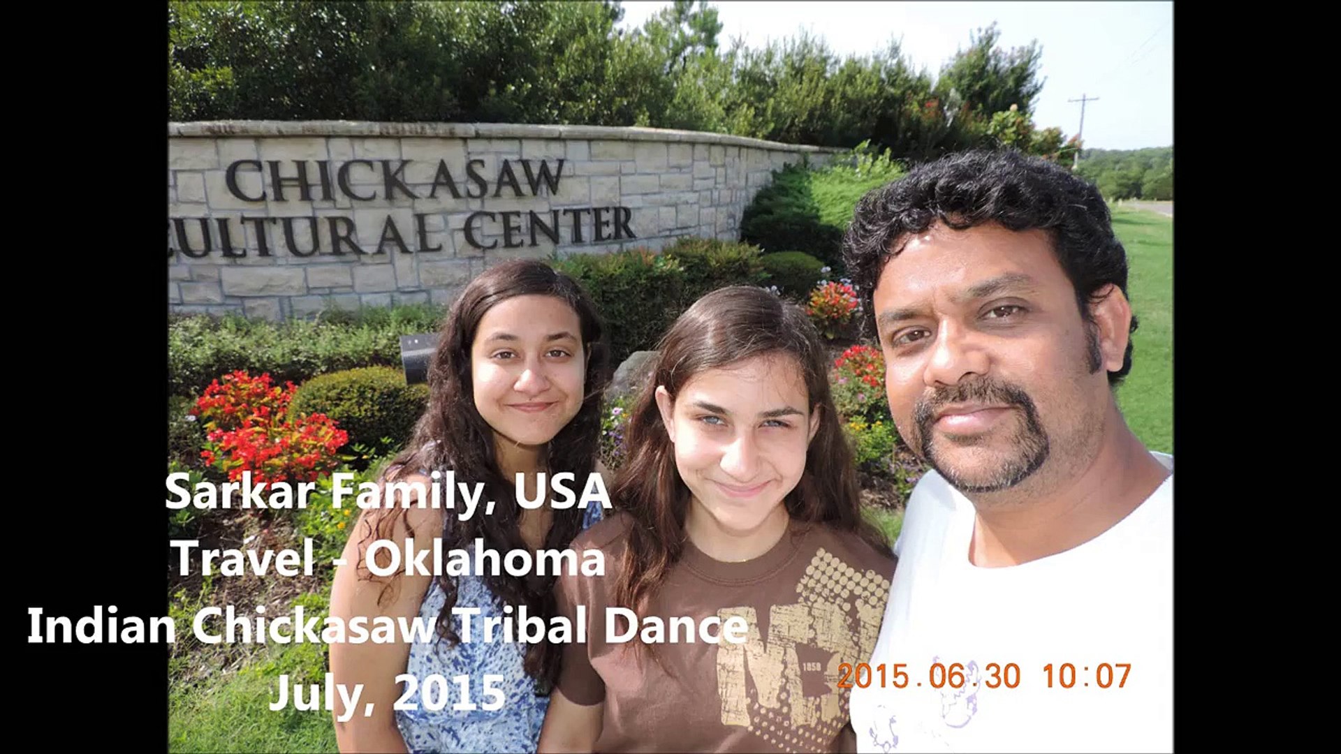 Sarkar Family, USA Travel Oklahoma Music Indian Chickasaw Tribal Dance July 2015