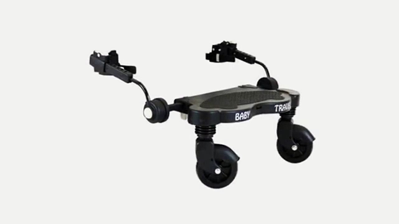 Baby Travel Buggy/ Stroller Ride on Board (Black/ Grey)