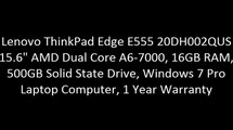 Lenovo ThinkPad Edge E555 20DH002QUS 15.6