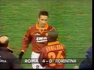 中田英寿 Hidetoshi Nakata　AS Roma vs Fiorentina highlights