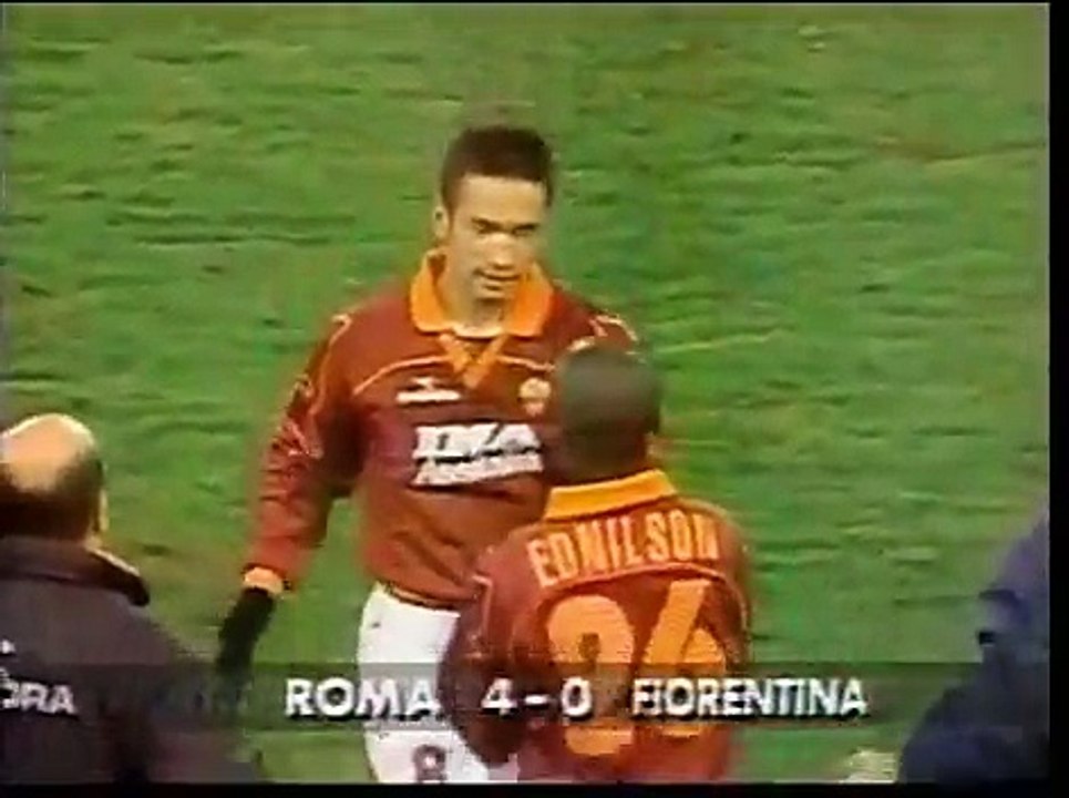 中田英寿 Hidetoshi Nakata　AS Roma vs Fiorentina highlights