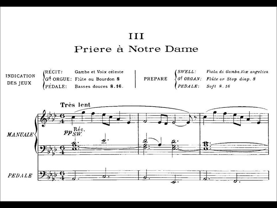 Léon Boëllmann - Prière à Notre Dame